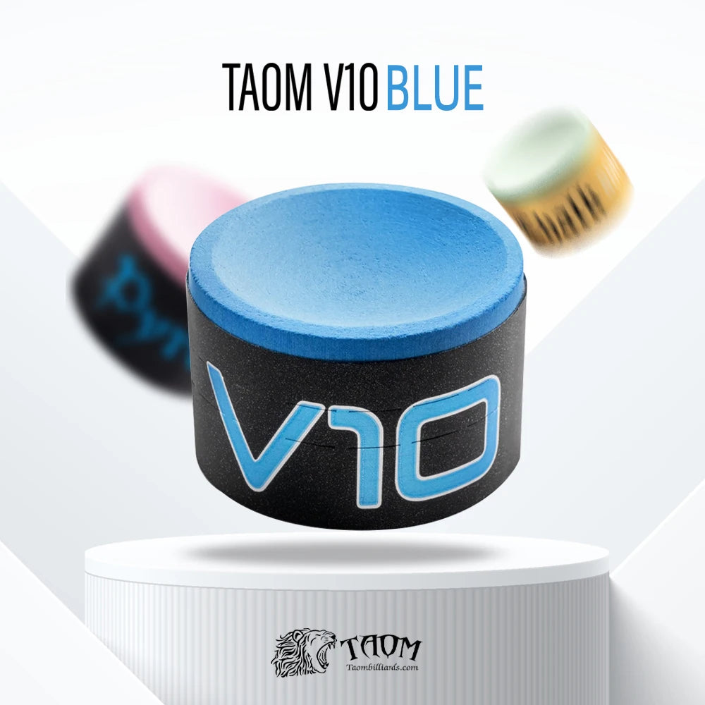 TAOM Chalk V10/Pyro/Soft Billiard round Chalk Blue/Green/Pink Colors Professional Chalk Snooker Pool Chalk Billiards Accessories
