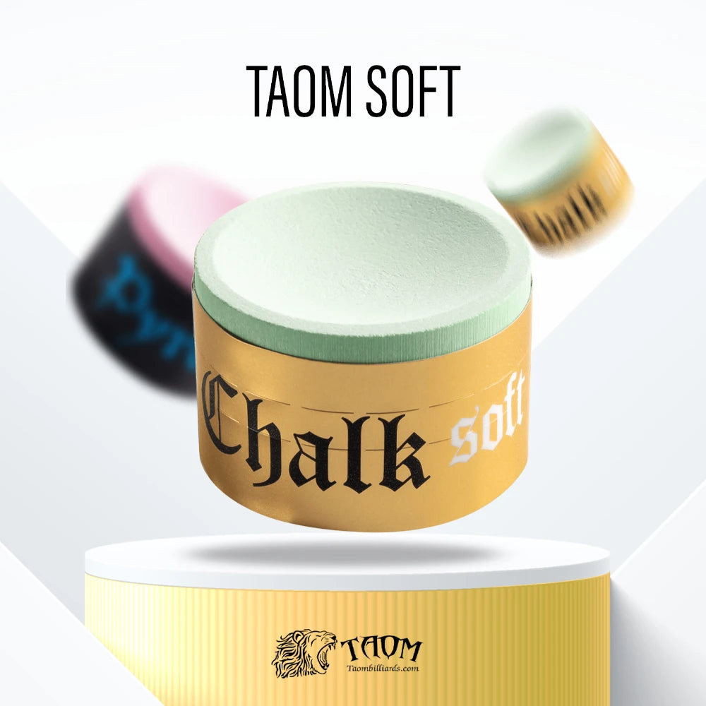 TAOM Chalk V10/Pyro/Soft Billiard round Chalk Blue/Green/Pink Colors Professional Chalk Snooker Pool Chalk Billiards Accessories