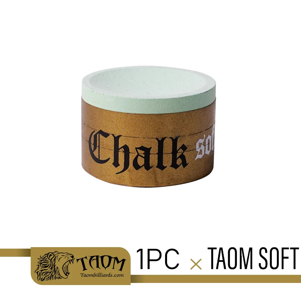 TAOM Chalk V10/Pyro/Soft Billiard round Chalk Blue/Green/Pink Colors Professional Chalk Snooker Pool Chalk Billiards Accessories